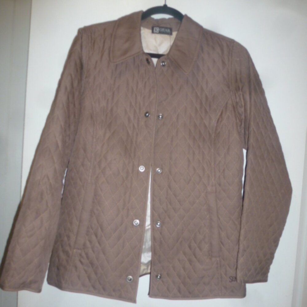 Gear for Sports Lightweight Quilted Jacket – Women’s Small (Mocha / Light Brown)
